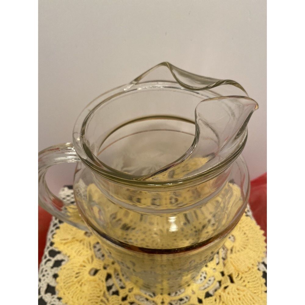 Vintage Bartlett Collins Pitcher Etched Grapevines Mid Century Modern Barware. - Picture 8 of 11